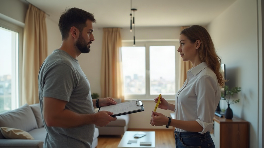 שמאי מקרקעין בודק דירה למגורים לצורך הערכת שווי למשכנתא הפוכה